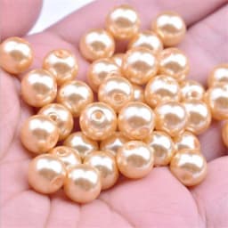 Wholesale OlingArt 4 6 8 10 12 14mm round Red multicolor Glass imitation pearl DIY Earrings Bracelet necklace jewelry making