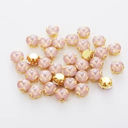Mixed 50pcs Gold Champange Opal Rhinestones With Claw Plastic Resin Sew-on Champange Stone For Decoration Diy Shoes Accessories