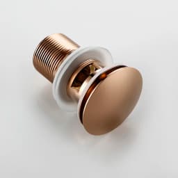 Smesiteli Bathroom Bath Pop Up Drain Stopper Rose Gold Polished Anti-Corrosion Durable With OverFlow Hole Basin Sewer Plug
