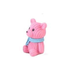 1Pcs Popular Plastic Teddy Bear Miniature Fairy Garden Easter Animal Figurines Party Gift Home Decoration Accessories