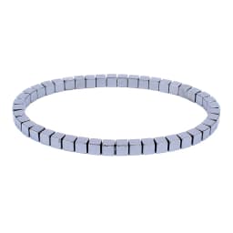 Weight Loss No Magnetic Therapy Bracelet For Men Women Geometric Black Hematite Stone Beads Stretch Health Care Bracelet Jewelry