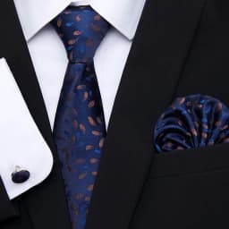 Hot Sale 7.5 cm Tie Pocket Squares Cufflink Set Necktie Pink Purple Hombre Printed Formal Clothing Accessories Fit Party