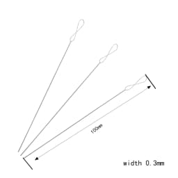 1pc Oar Twist Pearl Needle Special Needle For Pearl Piercing Beaded 0.15-0.7mm String Needle Extra Fine Perforation Needle