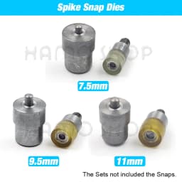 Hand Punch Press Machine Metal Dies Mold For Double Cap Rivets Snap Eyelet Grommet Buttons Tools Leathercraft Handmade Supplies