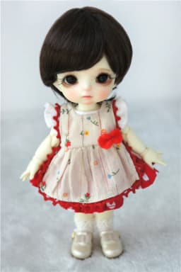 1/12 1/8 OB11 Doll Wigs D28053 3-4inch 4-5inch 5-6inch Enfant Cut Synthetic Mohair BJD Hair Lati Yellow &White Tiny Accessories