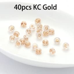 20-40pcs Silicone Rubber Ear Back Stoppers Silicone Coated Hamburger Ear Plugs For Jewelry Making DIY Earring Accessories