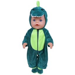 Doll Clothes for 17-18 Inch Dolls 43 cm Doll Baby Born Doll Cute Jumpers Rompers Suit Warm Clothes on A Doll Baby Christmas Gift