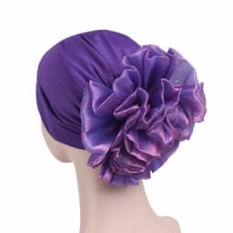 Big Flower Hijab Volumizing Scrunchie Muslim Inner Hijabs Islamic Under Scarf Cap
