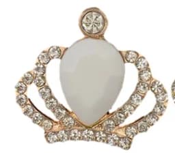 NEW 10Pcs Silver/Gold 22*30MM Alloy Crown Diamond DIY Jewelry Accessories For Rhinestone Handmade Wedding Decoration