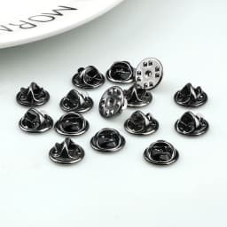 20/50/80/100Pcs Squeeze Badge Base Butterfly Clasp Cap Nail Tie Back Stopper Brooch Lapel Buckle Pin Holder DIY Jewelry Findings