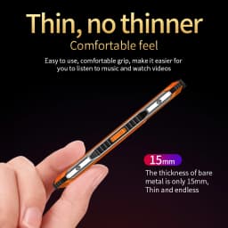 Slim Rugged Outdoor Phone Dual SIM Big Button Long Standby Blacklist Loud Speaker Two Flashlight SOS Dialing MP3 Video Player