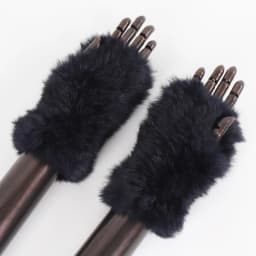 New Women 100% Real Genuine Knitted Rex Rabbit Fur Mittens Winter Warm Lady Real Fur Fingerless Gloves Handmade Knit Fur Mitten