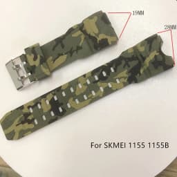 Adjustable Replacement Watch Strap Band Silicone Rubber Plastic Watchbands For SKMEI 1251 1025 1155 Sports Watches Accessories