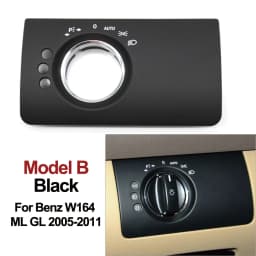 Car Interior Accessories Head Lamp Headlight Switch Button Cover Trim For Mercedes Benz W164 ML GL 300 350 450 500 2005-2011