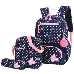 3 pcs /set USB Male backpack high school bags for women travel men school backpacks boys one student shoulder bag sac mochila