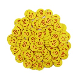 20-100PCS 16 Color Round Number Beehive Label Beekeeping Box Numbered With Hole Tag Animal Livestock Markers Classification Sign