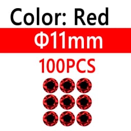 100pcs 2D Metal Jigs Lure DIY Fish Eyes Holographic Flat Fishing Fly Eyes Sticker for Slow Jigging Fishing Lure Baits 3mm-12mm