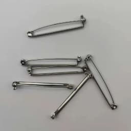 100pcs Brooch Clip Base Pins brass Safety Pins narrow Brooch Settings Blank Base For DIY Jewelry Making Supplies
