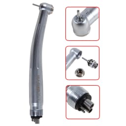 Dental LED (No LED) High Speed Handpiece Air Turbine 4 Hole E-Generator Large Head Cartridges 3 Water Spray Dental Tools