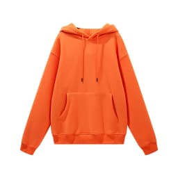 ZODF New Winter Men Basic Thick Fleece 345gsm Hoodies Casual Loose Hip Hop Unisex Hooded Sweatshirt Pullovers Tracksuits HY0010