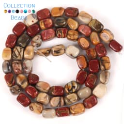 5x5x7mm Natural Stone Sea Sediment Jaspers Flat Irregular Turquoises Loose Beads For Jewelry Making DIY Bracelet Accessories