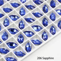 Horse EyeSewing Gems AB Flatback Rhinestones Glitter Sew On Crystals Stones Navette K5 Glass Strass For DIY Clothes Crafts
