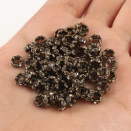 50pcs Brass Crystal Rhinestone Spacer Beads 4/6/8mm Gold Silver AB Color Rondelle Jewelry Makings Findings Bracelet Accessories