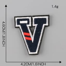 A-Z Letter Patches on Clothes magic paste Patch Military Biker Embroidery Clothing Sticker Applique 26pc Alphabet Diy Logo Brand