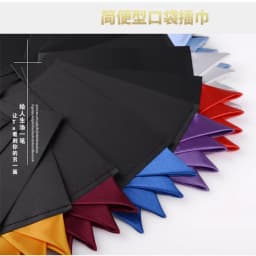 Men's Pre-folded Pocket Square Candy Color Silk Handkerchiefs Formal Wedding Party Business Chest Towel Hanky Black White Red