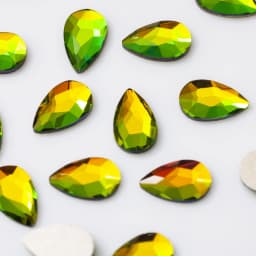 5x8mm 100pcs Flatback Colorful Drop Nail Rhinestones For Nails Art Crystal Glass Stone Manicure 3D Shiny Garment Decorations
