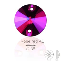 3200 Color AB Sew On Rivoli Rhinestone Round Beads Glass Crystal FlatBack Sewing Stone For Wedding Dress DIY Fix Cloth