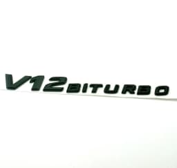 V8 V12 Biturbo Emblem Badge Decal 3D Car Sticker Emblem Logo For Benz BMW VW Hyundai Mazda Opel Skoda Toyota Audi HondaChevrolet