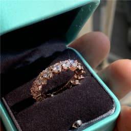 2020 New Promise Ring Real 925 Sterling Silver AAAAA Cz Stone Statement Party Wedding Band Rings for women Engagement Jewelry