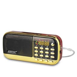 EONKO B836S FM Radio with TF USB AUX Flashlight 2*1200mah Rechargeable Battery