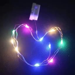 6Pcs 1M 2M Battery Operated Fairy Lights Smart Flashing Decoration LED Fairy String Light Party Holiday Christmas Decoration