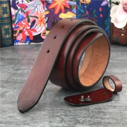 TOP Quality Leather Belts Without Buckles Men Belt Ceinture Homme Mens Leather Belts Without Buckles 105-125CM SP05