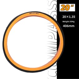 Folding Bicycle Tire 349 16" Bicycle Rubber Yellow Edge Tire 406/451 BMX 20 Inch Bicycle Tire