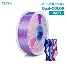 SUNLU Silk PLA Plus 3D Printer Filament 1KG/Spool 1.75mm ±0.02MM Pla+ Rabinbow Dual/Triple Colors 3D Prting Filaments Rapid Ship