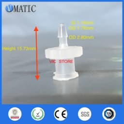 ‌Polypropylene Luer Lock Connector 10Pcs | 1/16'' Barbed Female Tapered Fitting for Syringe/Lab | Free Shipping