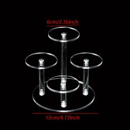 4 Layers Transparent Removable Acrylic Display Stand Square Holder Rack Garage Kit Blind Box Display Stand Jewelry Holder Shelf