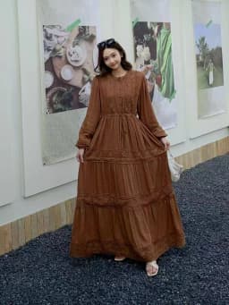 Retro Ladylike Light Purple Lace Splicing Long Sleeve Women's Dress Slimming Waist Design Elegant Floor-length Gown