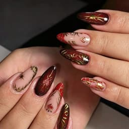 24Pcs Y2k Almond Acrylic Nails Full Cover 3D Diamond Black Nail Art Sweet Cool French Wearable Fake Nail Manicure Tips for Girls