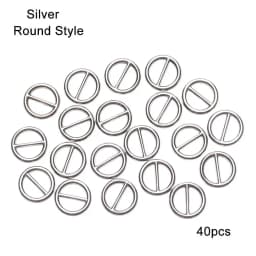 20/40Pcs 5mm/6mm Mini Ultra-small Tri-glide Belt Buckles for Doll Bags Metal Buckles DIY Doll Buttons Shoes Accessories