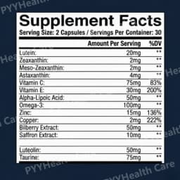 15 in 1 Advanced Eye Health Support Supplement with Lutein Zeaxanthin Astaxanthin – Daily Vision Nutrition Capsules