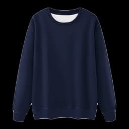 Navy Blue 500g Heavy Round Neck Sweater Men's Autumn and Winter Velvet Thickened Pullover Couple Loose American Top Women