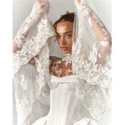 Tokyo Customized Cathedral Train Ball Gown Wedding Dress Lace Appliques vestidos de noche High Neck Long Sleeve Evening Dresses