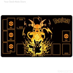 Kanto Starters Elemental TCG Playmat Non-slip Rubber Desk Mat