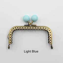 8.5cm Small Beads Antique Bronze Square Metal Purse Frame Handle for Clutch Bag Handbag Accessories Making Kiss Clasp Lock