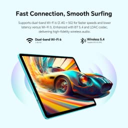 Teclast P33 10.1" Tablet 9Gb Ram 64Gb Rom Android 15 1280X800 Allwinner A333 5 Core 6000Mah Wi-Fi 6 Type C