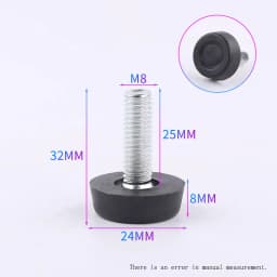 M6 M8 M10 Adjustable Leveling Chair Leg Feet Furniture Mat Screw-in Base Sofa Bed Cabinet Table Floor Protector Anti-slip Pad
